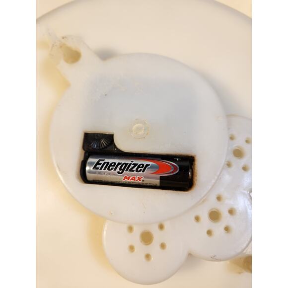 VTG 60s ICE CREAM Metal Wall Clock Hot Fudge Soda Fountain Diner Kitchen Non Wo - Picture 6 of 6